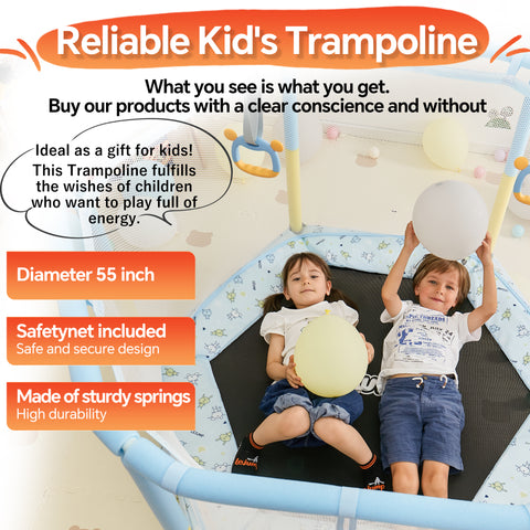 LeJump Kids Round Trampoline